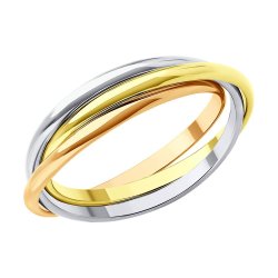 Кольцо из комбинированного золота (Арт.51-111-02298-1)