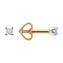 Серьги из золота с бриллиантами (Арт.51-222-01803-1)
