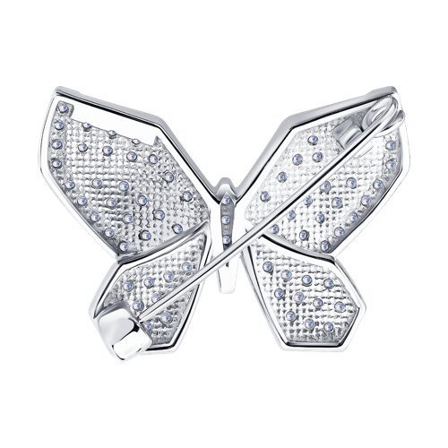 Брошь из белого золота с бриллиантами (Арт.52-240-02975-1)