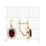 Серьги золотые пробы 585 с гранатом (Арт.51-320-02049-3)
