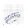 Кольцо из серебра с фианитами (Арт.94012644)