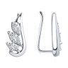 Серьги из серебра с фианитами (Арт.94026579)