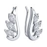 Серьги из серебра с фианитами (Арт.94026579)
