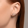 Серьги из серебра с фианитами (Арт.94026579)