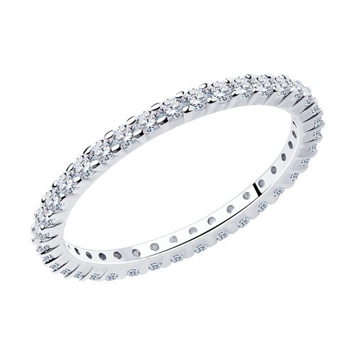 Кольцо из серебра с фианитами (Арт.94013276)