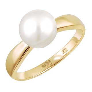 Кольцо с жемчугом «Classic Charme Pearl» золото 585 Estet (арт.01К3112014-1)