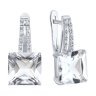 Серьги золотые пробы 585 с горным хрусталем (Арт.72-00531-3)
