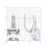 Серьги золотые пробы 585 с горным хрусталем (Арт.72-00531-3)