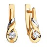 Серьги из золота с фианитами (Арт.028282)