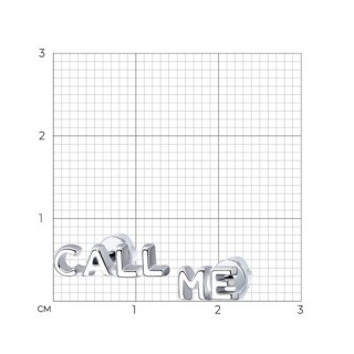Серьги из серебра с надписью CALL ME «Urban Message» Соколов (арт.94024056)