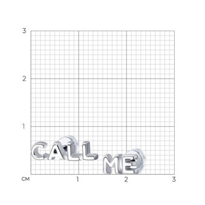 Серьги из серебра с надписью CALL ME «Urban Message» Соколов (арт.94024056)