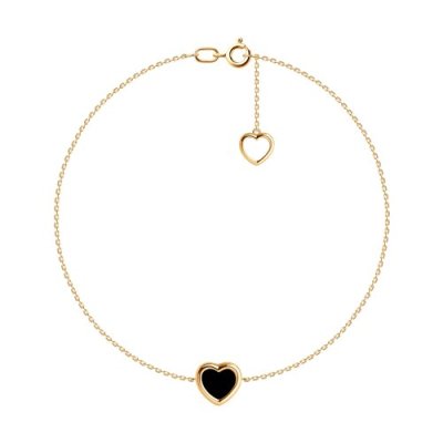 Браслет золотой пробы 585 с агатом (Арт.750553)