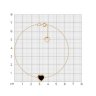 Браслет золотой пробы 585 с агатом (Арт.750553)