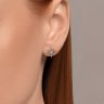 Серьги из белого золота с бриллиантами (Арт.7020153-3)