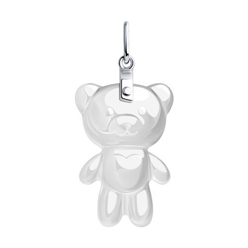 Подвеска из серебра с керамикой (Арт.94032468)