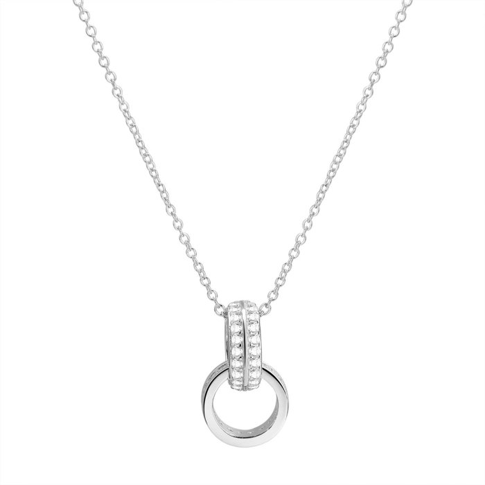 Ожерелье из серебра с фианитом (Арт.cz-n04736-x-w-x-x-w)