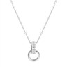 Ожерелье с фианитом «Sweet Point» из серебра 925 Fresh Jewelry (арт.CZ-N04736-X-W-X-X-W)