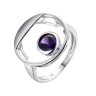 Кольцо серебряное с кубическим цирконием «Geometry Orbit» Fresh Jewelry (арт.CZ-R01142-X-W-DA-X-X)
