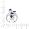 Кольцо с бриллиантами и сапфирами «Ночная Вивальди» Myjewels (арт.000087)