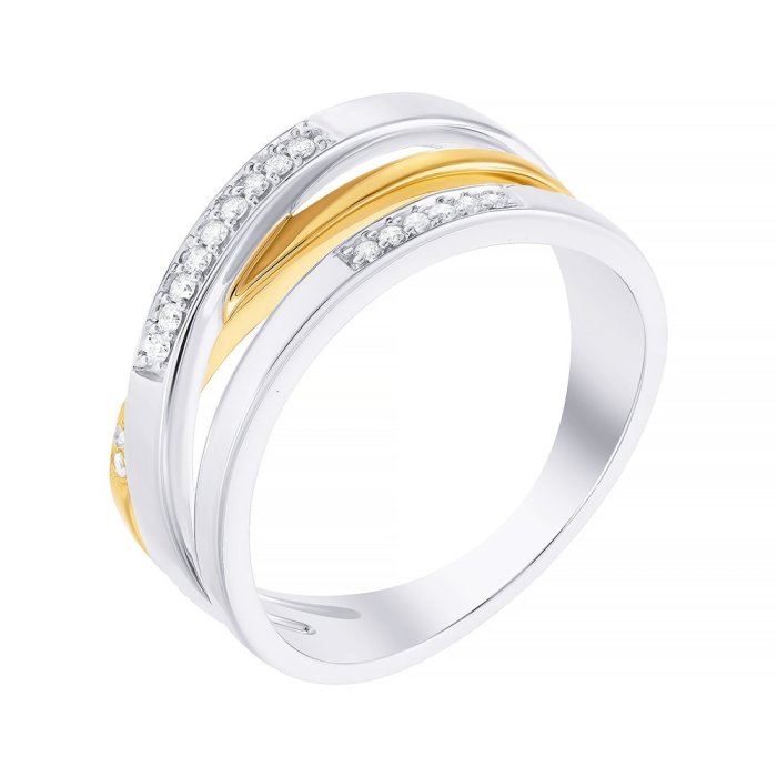 Кольцо из золота с бриллиантом (Арт.21981r-0014_ko_wj)