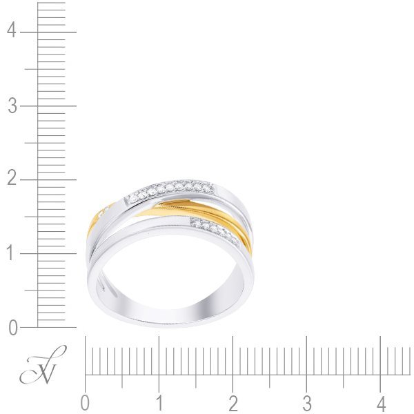 Кольцо из золота с бриллиантом (Арт.21981r-0014_ko_wj)