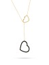 Ожерелье серебряное с лимонным покрытием «Universe Hearts» Fresh Jewelry (арт.Gl-N2556-1-X-L-X-X-B)