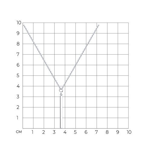 Колье из серебра (Арт.94070458)