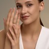 Кольцо из золочёного серебра с фианитами «Золотая цепь притяжения» Соколов (арт.93011175)