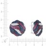 Серьги из белого золота с бриллиантом и рубином (Арт.e25319c_sr_glsa_ps_ru_wg)