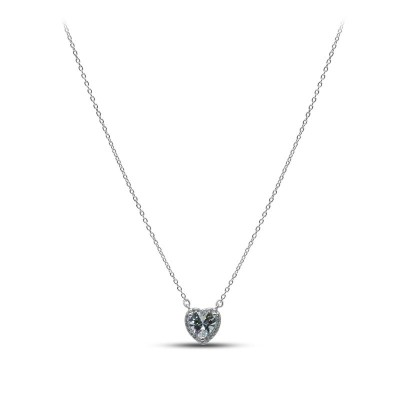 Ожерелье серебряное с куб. цирконием «Сияющее сердце крыльев» MyJewels (арт.2512)