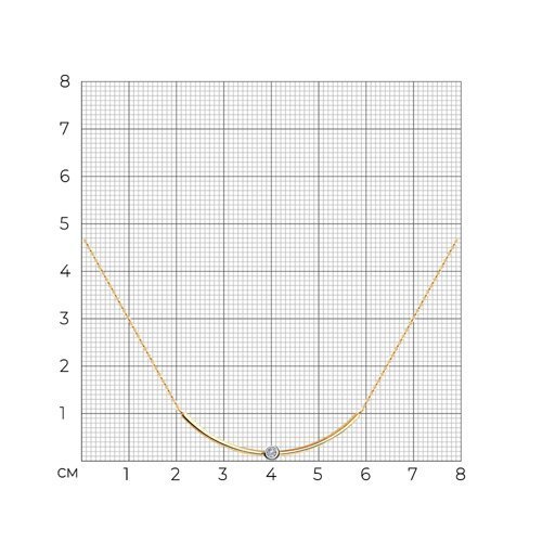 Колье из золота с бриллиантом (Арт.1070115)