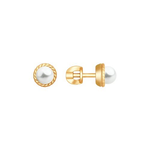 Серьги из серебра с жемчугом (Арт.93020821)