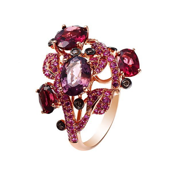 Кольцо из золота с бриллиантом и сапфиром (Арт.rg-34288_pinkdnpssp_ko_dn_ps_csp_pink)