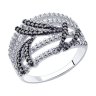 Кольцо из серебра с фианитами (Арт.94-110-00779-1)