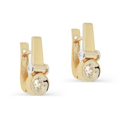 Серьги золото с бриллиантами «Искристый Шарм» Kabarovsky (арт.12-21432-9200)