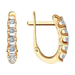 Серьги из золота с бриллиантами (Арт.51-220-01318-1)