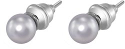 Серьги из серебра с жемчугом (Арт.aas-15-6-17-s)