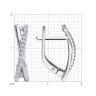 Серьги из белого золота с бриллиантами (Арт.52-220-01888-1)