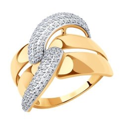 Кольцо из золота с фианитами (Арт.018700)