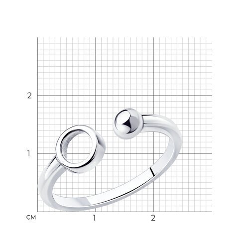 Кольцо из серебра (Арт.94013285)