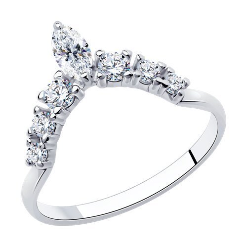 Кольцо из серебра с фианитами (Арт.94013501)
