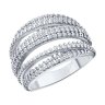 Кольцо из серебра с фианитами (Арт.94013853)
