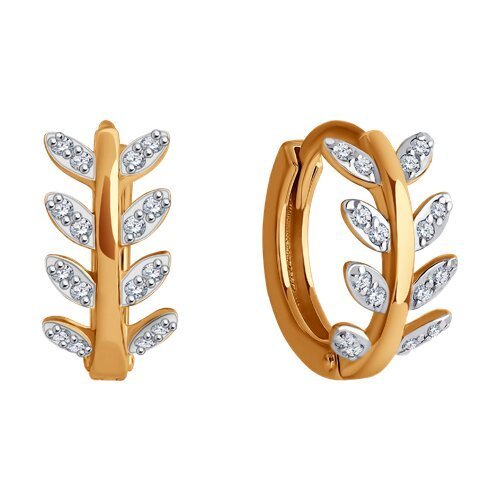 Серьги из золота с фианитами (Арт.0200062)