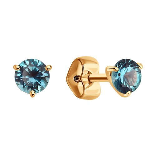 Серьги пусеты золотые пробы 585 (Арт.728942)