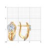 Серьги из золота с фианитами (Арт.027463)