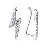 Серьги из серебра с фианитами (Арт.94024059)