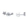 Серьги из серебра с фианитами (Арт.94025905)