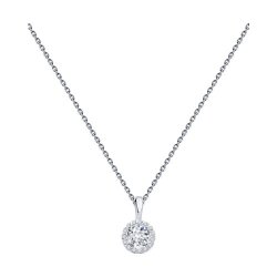 Колье из белого золота с бриллиантами (Арт.9070069-36)
