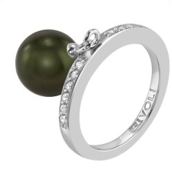 Кольцо из серебра с жемчугом и кристаллом swarovski (Арт.zar-14-10-34-s)