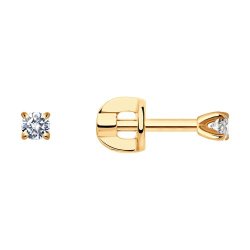 Серьги из золота с бриллиантами (Арт.1021807)